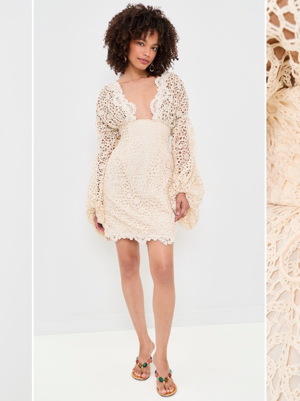 Andrea lyamah crochet dress M